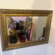 Framed mirror with a gilded wooden frame — 82 x 61 cm