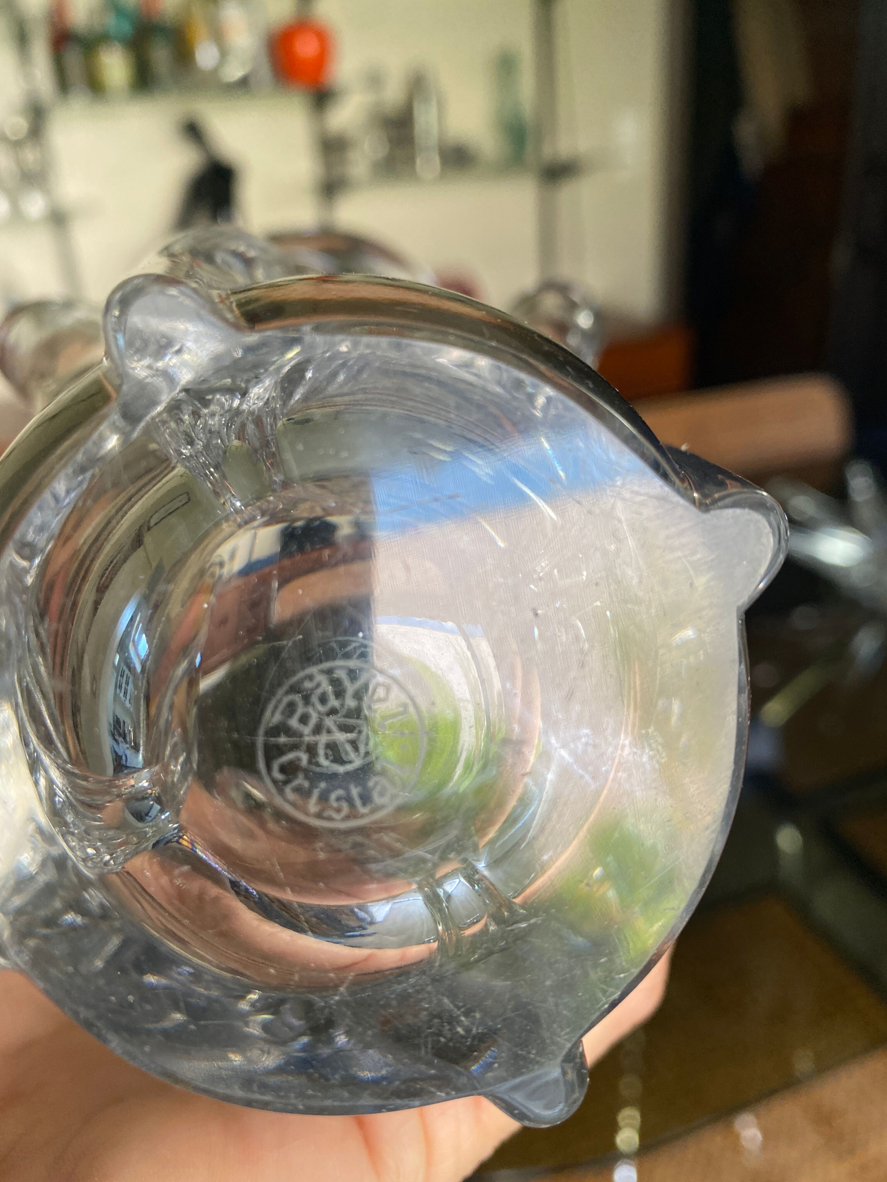 Vintage crystal vase