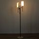 Vintage 50's floor lamp in metal and glass, italian design