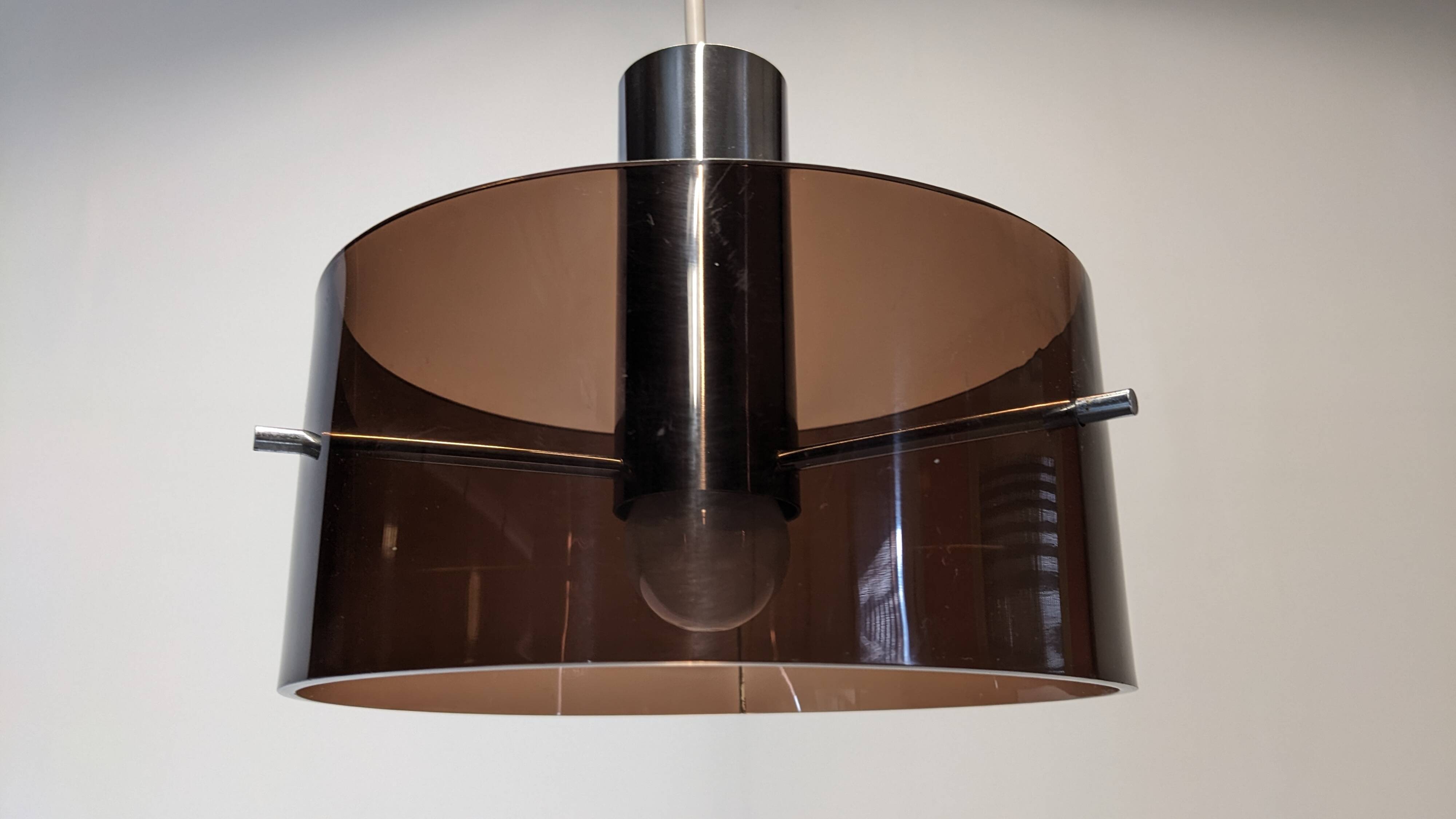 Suspension Space age in plexiglass by Philippe Rogier for Oxar, France 1970