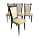 Quatre chaises skaï blanc