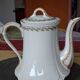 Old coffee pot / teapot in Limoges porcelain