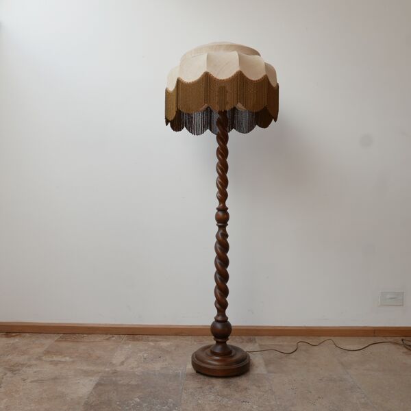 Lampadaire Tournée En Acajou Au milieu Du Siècle