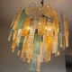 Chandelier en verre de Murano à bandes multicolores artistiques – Simoeng