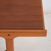 Table basse vintage en teck et hêtre style scandinave – Scandinavie, vers 1960