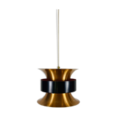 Lampe suspendue en cuivre danois, années 1960