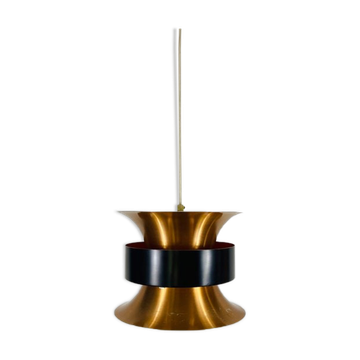 Lampe suspendue en cuivre danois, années 1960
