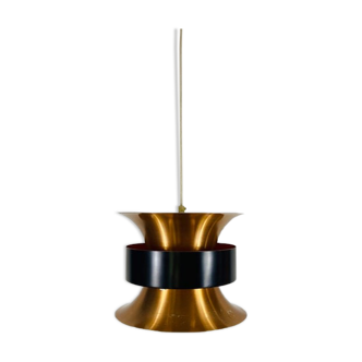 Lampe suspendue en cuivre danois, années 1960