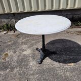 Bistro table with marble top