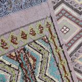Handmade margoum rug in natural wool