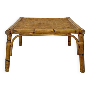 Table basse en rotin