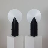 Paire de lampes de table ultralégères en forme de lune, design Samuel Parker pour Slamp