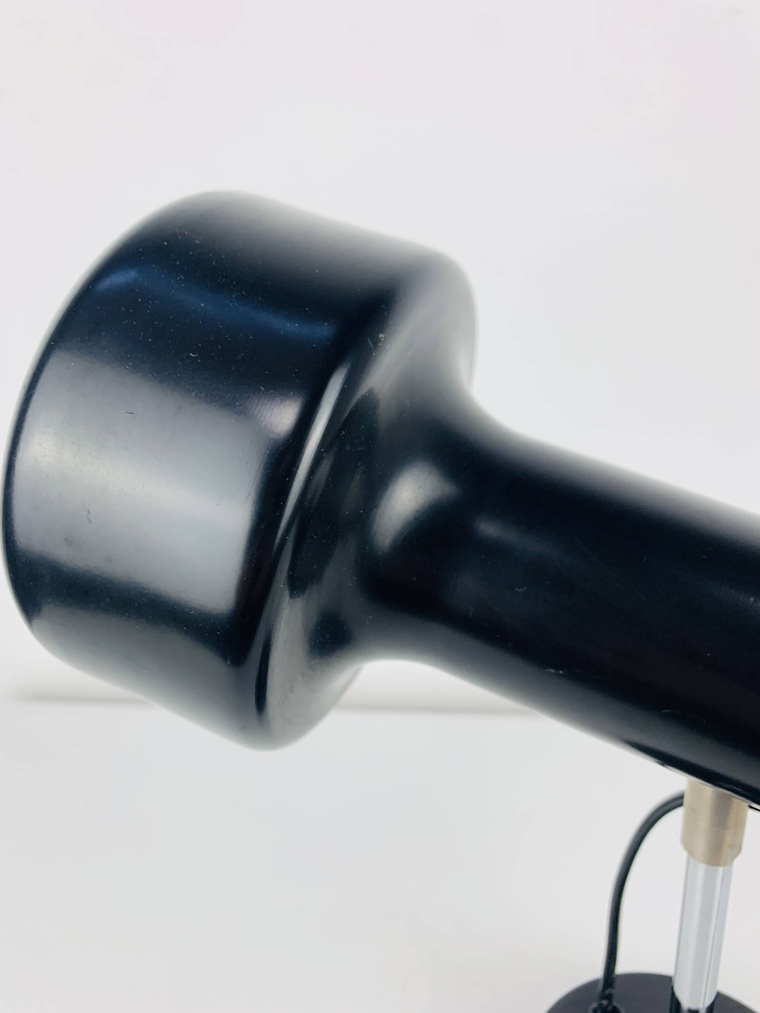 Black spot wall light from the 1960s, vintage.