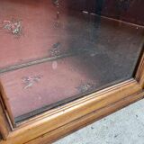 Vitrine biblioheque louis philippe en noyer du xix ème siecle