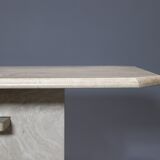 Vintage travertine coffee table, 1970s