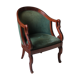 Bergère style restauration en acajou
