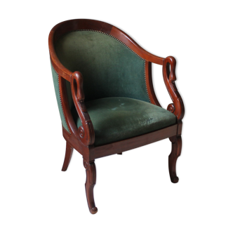 Armchair style mahogany restoration