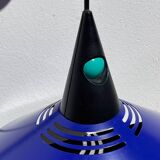 Postmodern blue metal pendant light Glossy