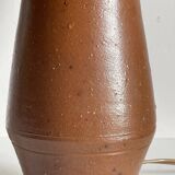 Vintage glazed stoneware lamp from Portugal.