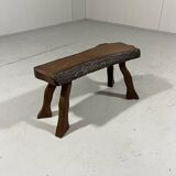 Petite table d'appoint rectangulaire brutaliste pour plantes, années 1960-70