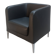 Black segis armchair