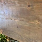 Table bistro feet cast cast plateau solid wood