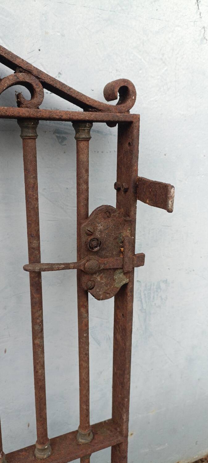 Wrought iron door grille