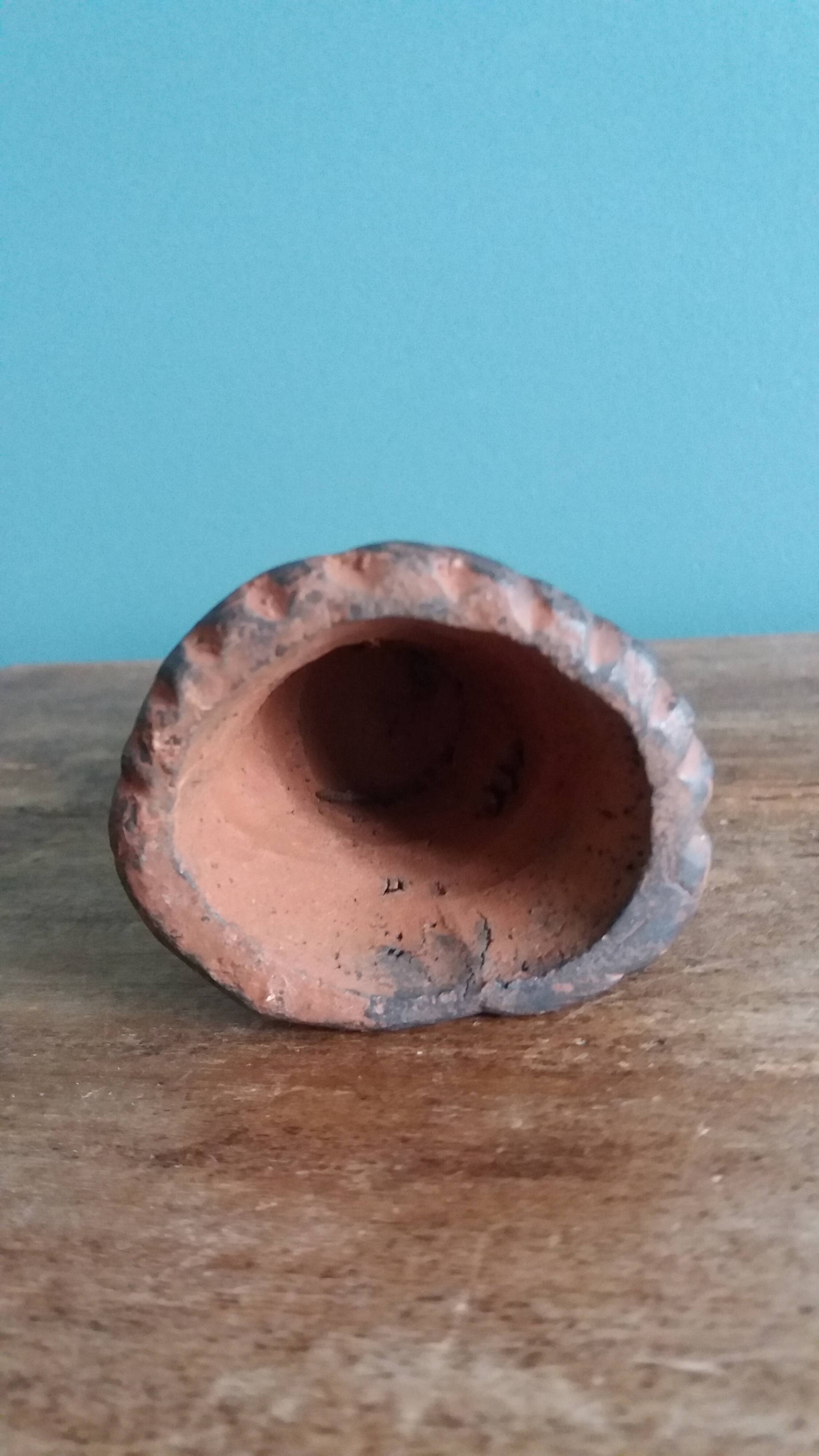 Owl whistle in zoomorphic terracotta