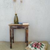 Patinated coffee farmhouse table