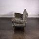 Italian leopard print fabric sofa