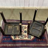 Pair of painted wooden side tables from the 70s