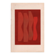 Collage sur papier ancien - art abstrait B253 signé eawy