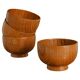 Bols en bois de teck mid-century modern, Suède, ensemble de 4