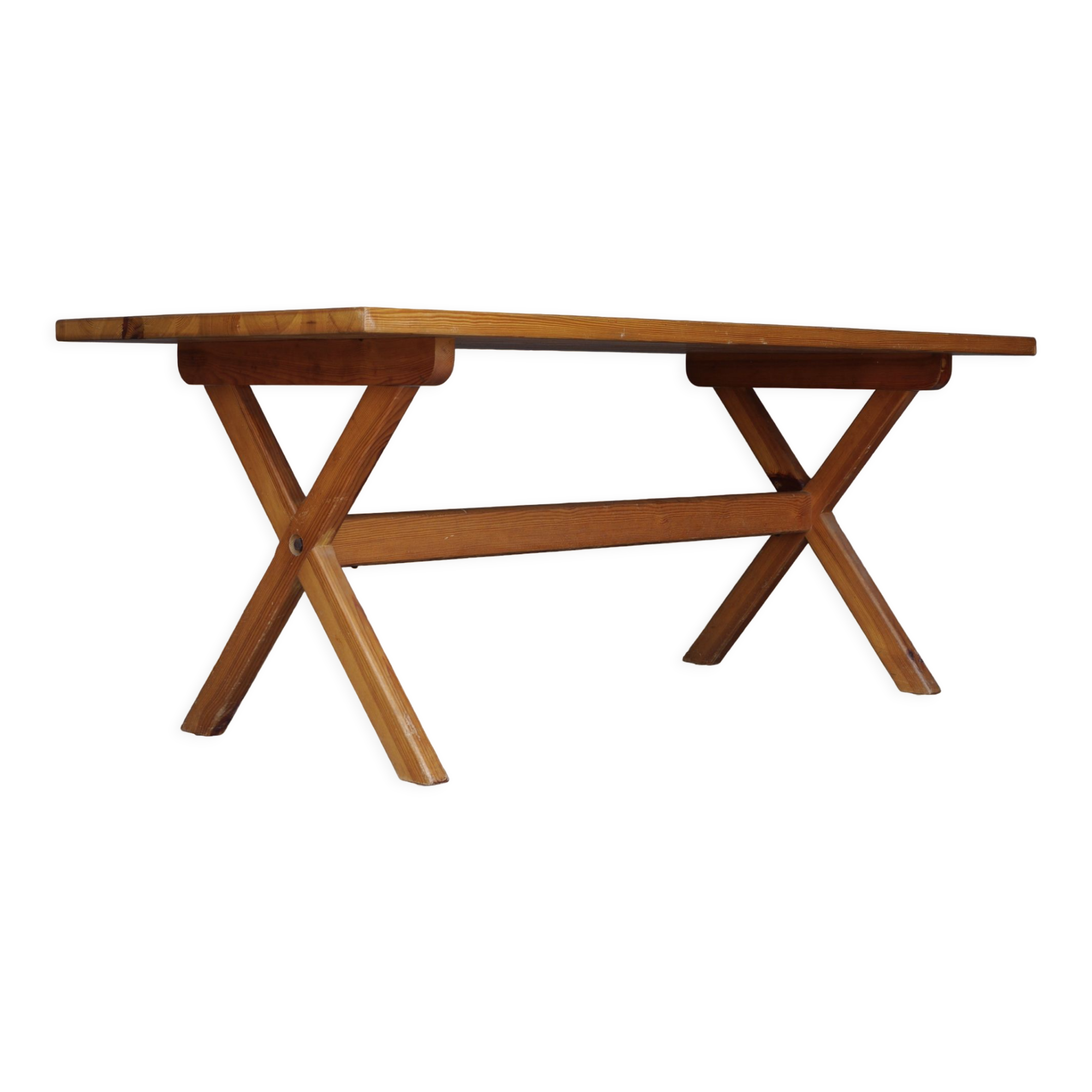 Scandinavian pine dining table 1960s