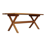 Scandinavian pine dining table 1960s