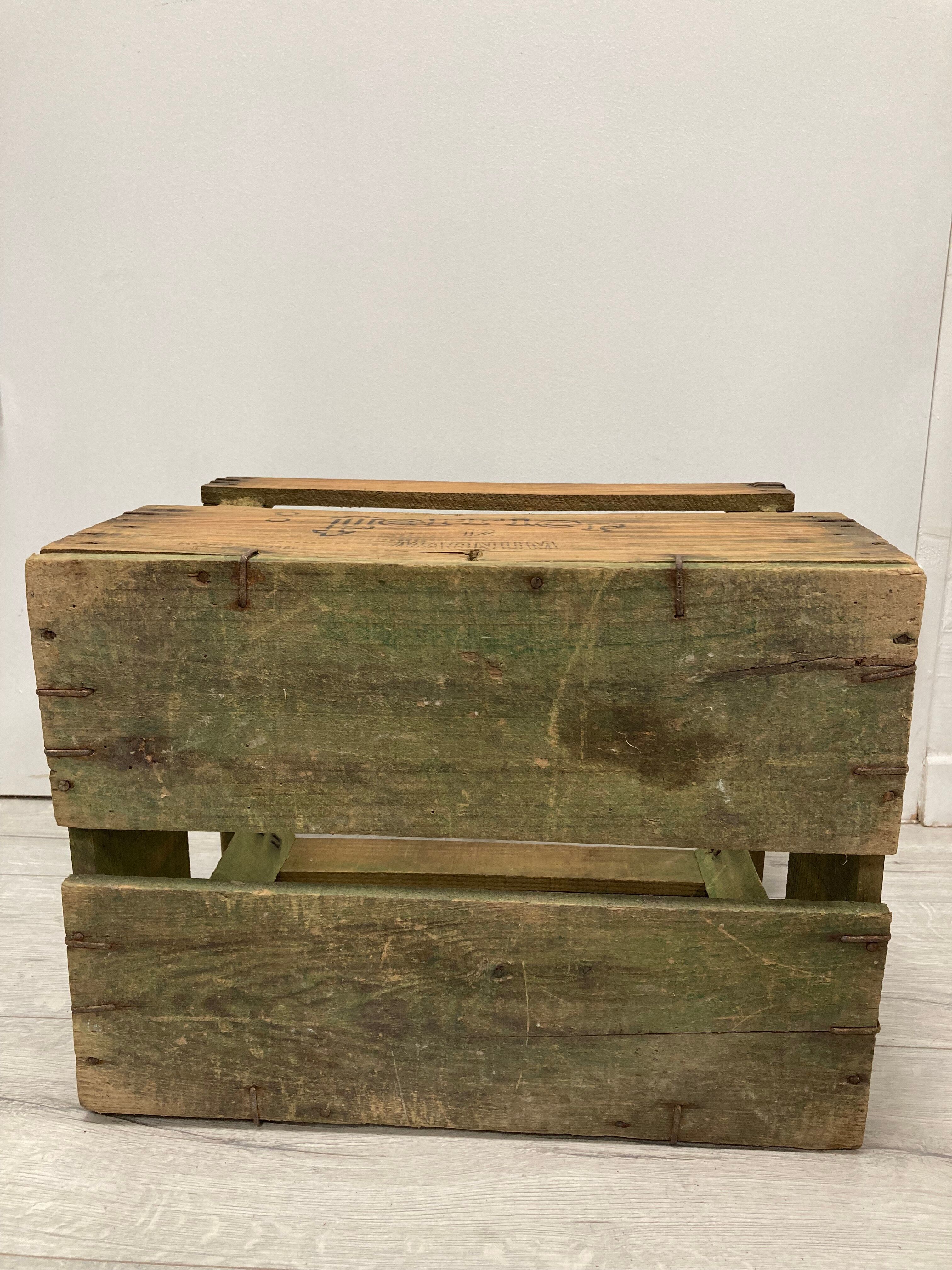 Vintage perrier crate