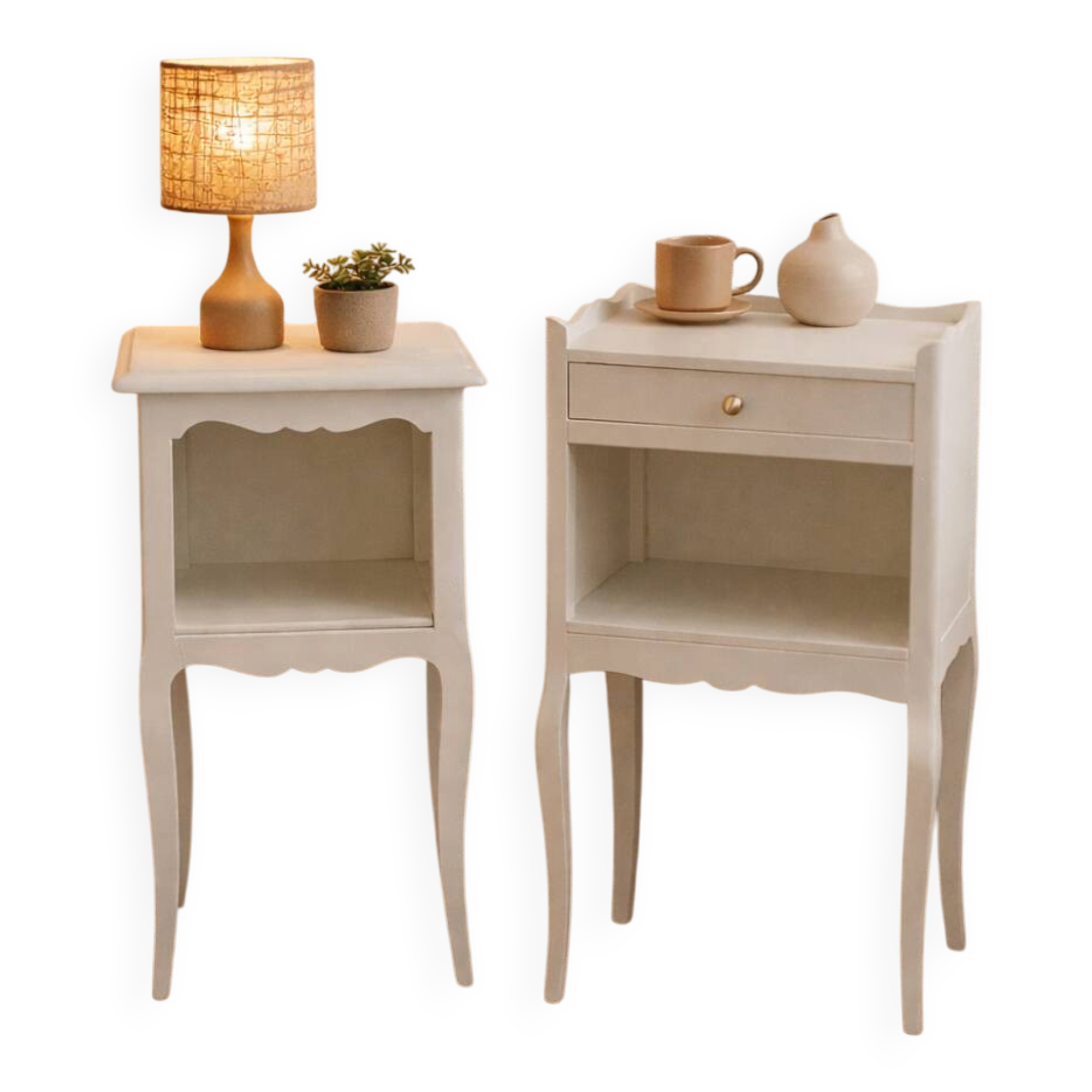 Louis XV style bedside tables