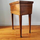 Antique walnut chiffonier bedside table