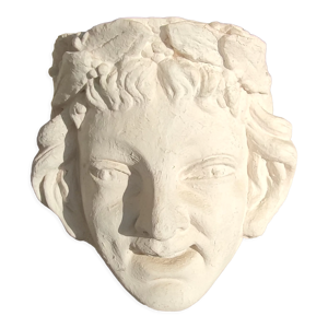 ancien visage en plâtre