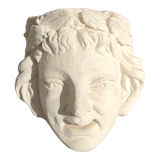 Ancien visage en plâtre décor antique