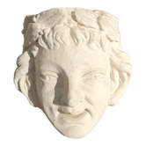 Ancien visage en plâtre décor antique
