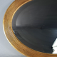 Old beveled oval mirror frame wood stucco gilding gold leaf 52x37 cm SB156