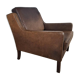 Vintage leather armchair – Mogensen style, 1960s
