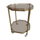 Desserte laiton et verre