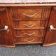 Art Deco dressing table oak and marble