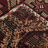 6x10 Geometric Pattern Vintage Kilim Rug, 188x309 Cm