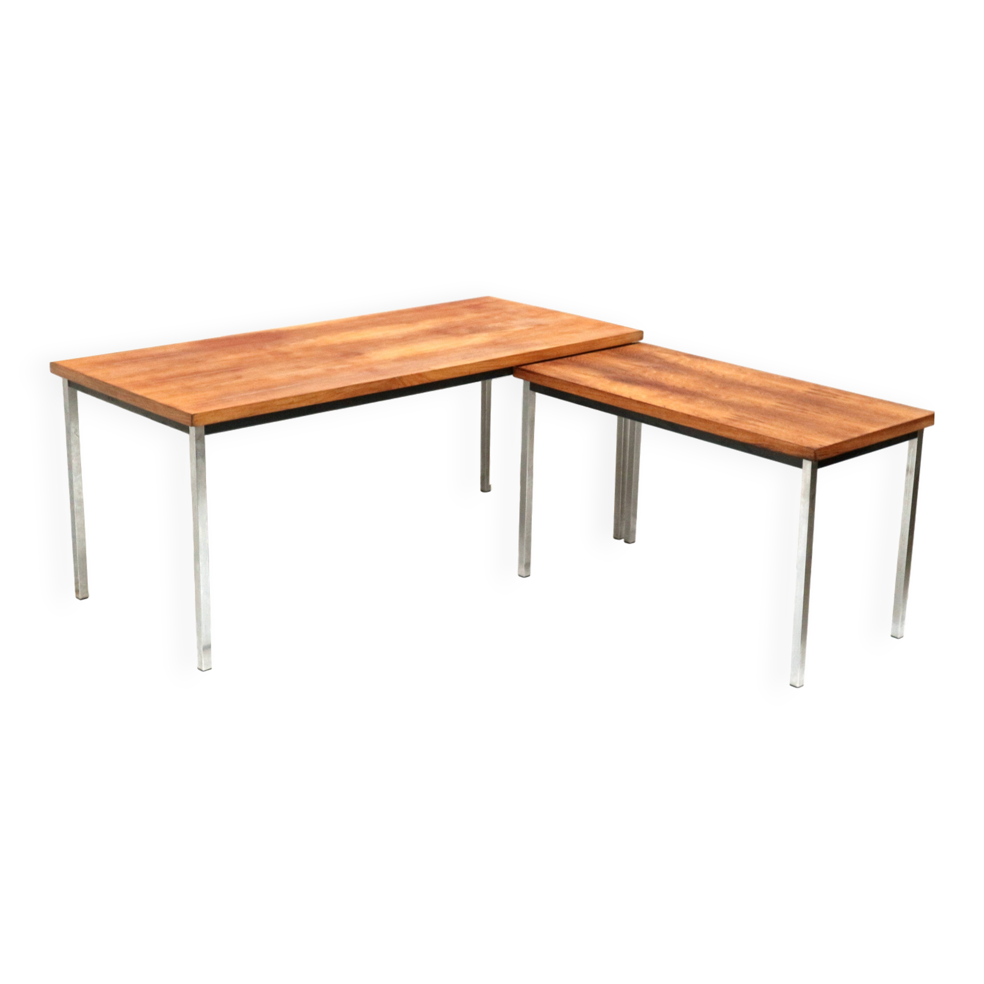 Vintage rosewood corner desk by Nipu made in the 1960s