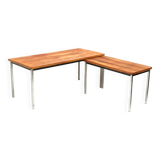 Vintage rosewood corner desk by Nipu made in the 1960s