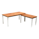 Vintage corner desk in rosewood by Nipu made in the 1960s.