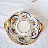 Tasse et soucoupe en porcelaine reproduction de sèvres décorées à la main par m.carpezat pour limoge
